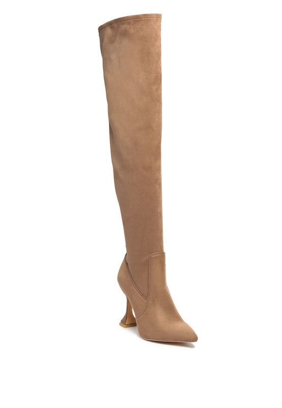 BRANDY OVER THE KNEE HIGH HEELED BOOTS